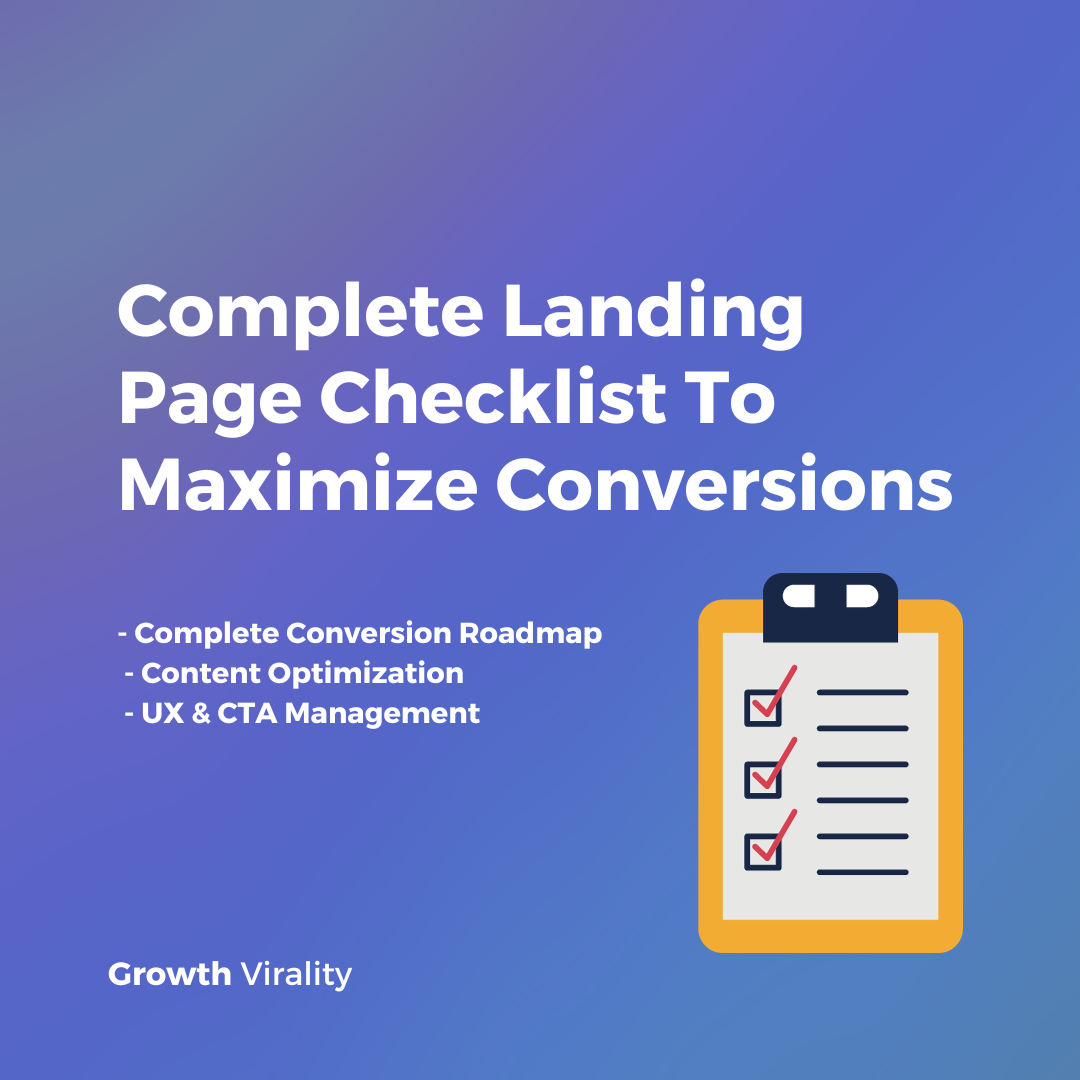 landing page checklist